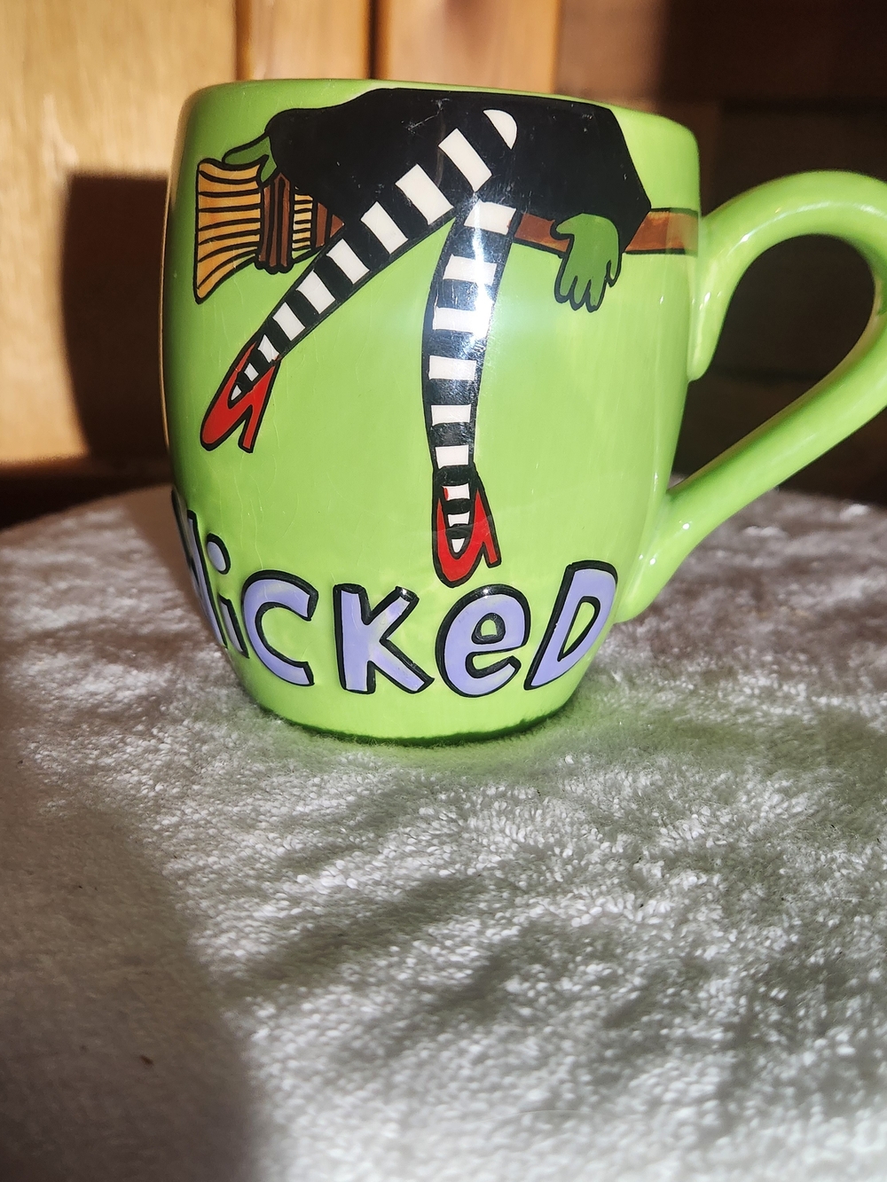 Wicked Green 16 Oz Ceramic Mug From Our Name Is Mud By Lorrie Veasey